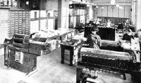 TYPICAL OFFICE INSTALLATION of the Hollerith accounting system