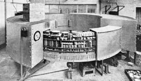 ROTARY ELECTRIC KILN used for firing enamelled colours on porcelain ware