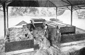 THE CURTIS-HATHEROP MACHINE is arranged to dry grass in two stages