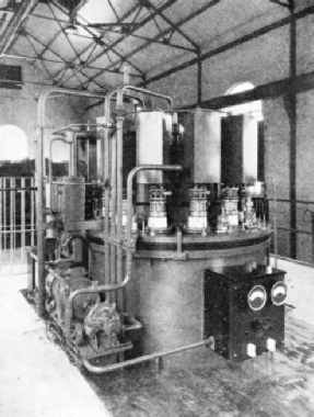 MERCURY ARC RECTIFIER used for converting alternating into direct current