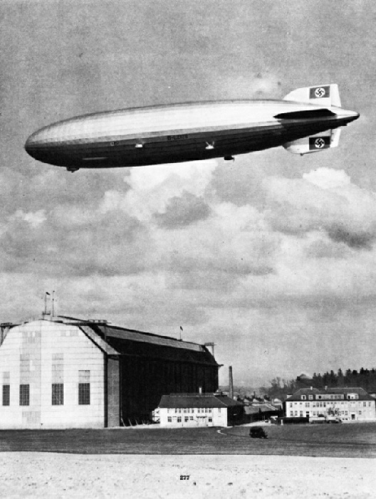The completed airship Hindenburg