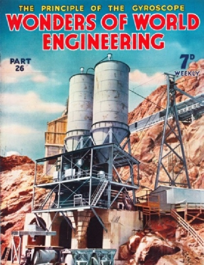 One of the concrete mixing plants used in the building of the Boulder Dam