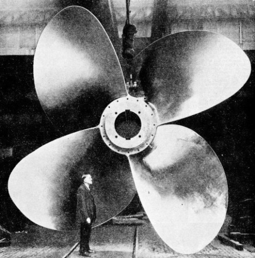 A 35-TONS PROPELLER for the R.M.S. Queen Mary