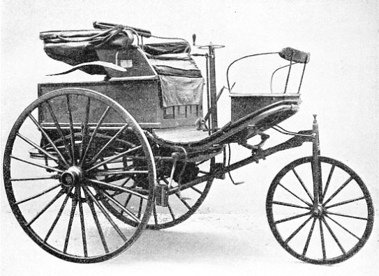 A BENZ CAR OF MORE ADVANCED DESIGN, built in 1888