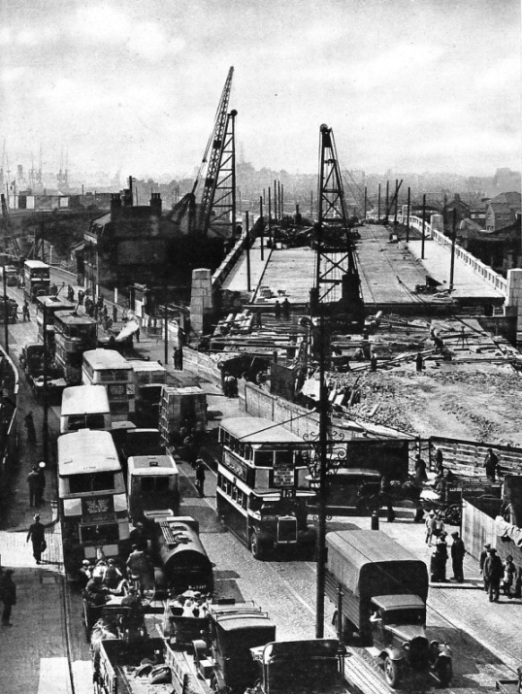 Traffic congestion on the Barking Road