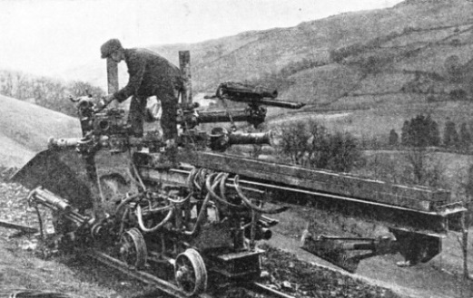 DRILLS for boring the twenty-nine miles of tunnel aqueduct