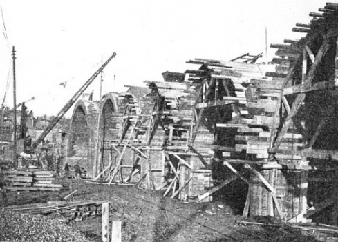 Building the viaduct across the North Circular Road between Bounds Green and Southgate
