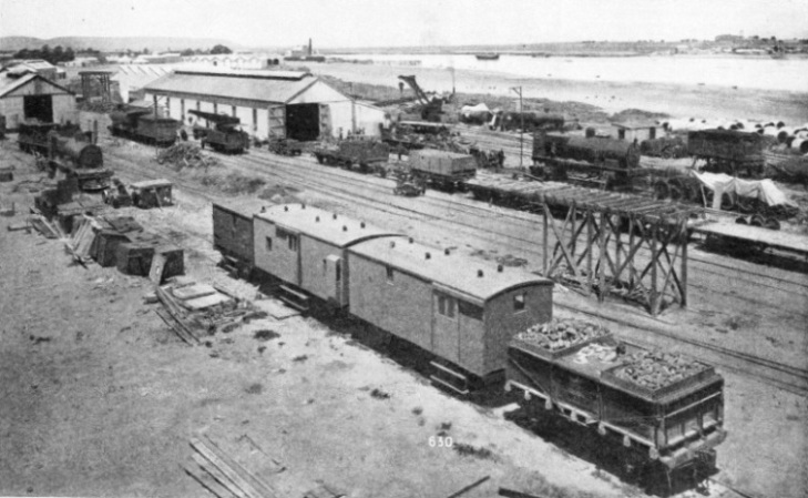 REPAIR SHOPS in connexion with the building of the Australian Transcontinental Railway were built at Port Augusta