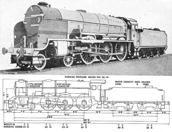 Southern Railway 4-6-0 express Lord Howe