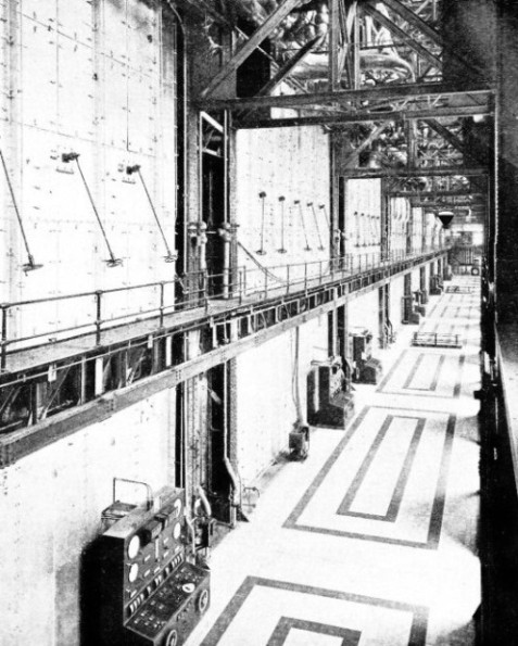 THE CONTROL AISLE of the boiler house at Battersea Power Station